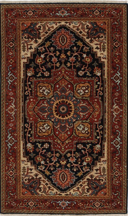 Serapi Blue Hand Knotted 31 X 51  Area Rug 250-27573 Image 0