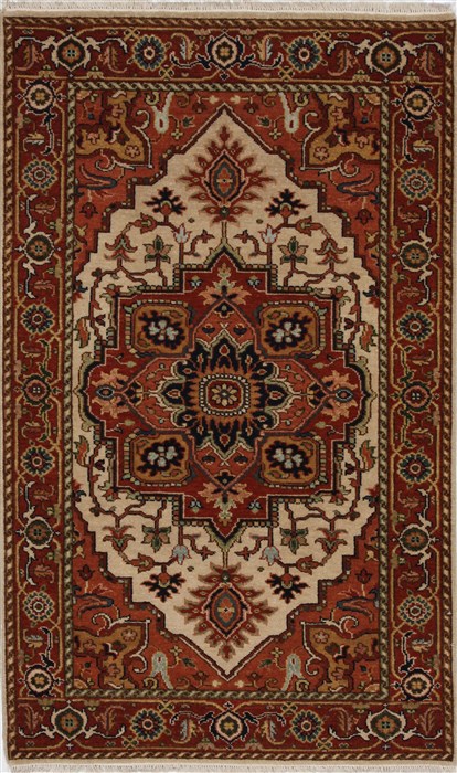 Serapi White Hand Knotted 30 X 50  Area Rug 250-27579 Image 0