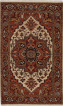 Serapi White Hand Knotted 3'0" X 5'0"  Area Rug 250-27579