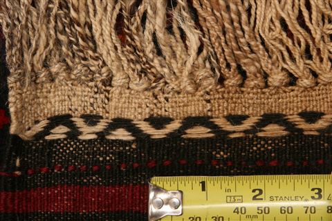 Baluch Red Runner Flat Woven 110 X 96 Area Rug 253-27580 Image 4