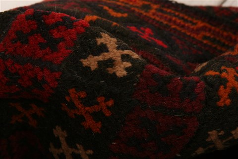 Baluch Red Runner Flat Woven 110 X 96 Area Rug 253-27580 Image 6