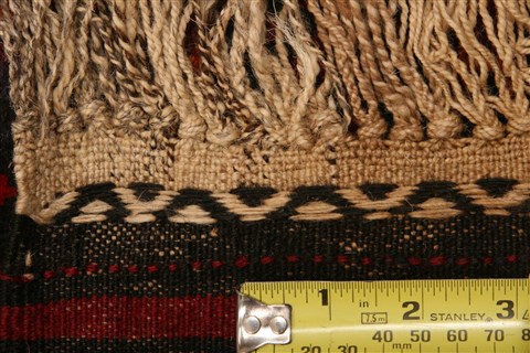 Baluch Red Runner Flat Woven 110 X 96 Area Rug 253-27580 Image 9