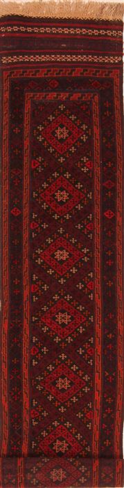 Baluch Red Runner Flat Woven 110 X 96 Area Rug 253-27580 Image 0