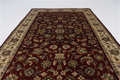 Tabriz Beige Hand Knotted 32 X 50 Area Rug 250-27582 Image 1