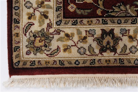 Tabriz Beige Hand Knotted 32 X 50 Area Rug 250-27582 Image 4