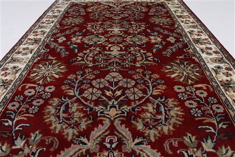 Sarouk Beige Hand Knotted 30 X 410 Area Rug 250-27587 Image 2