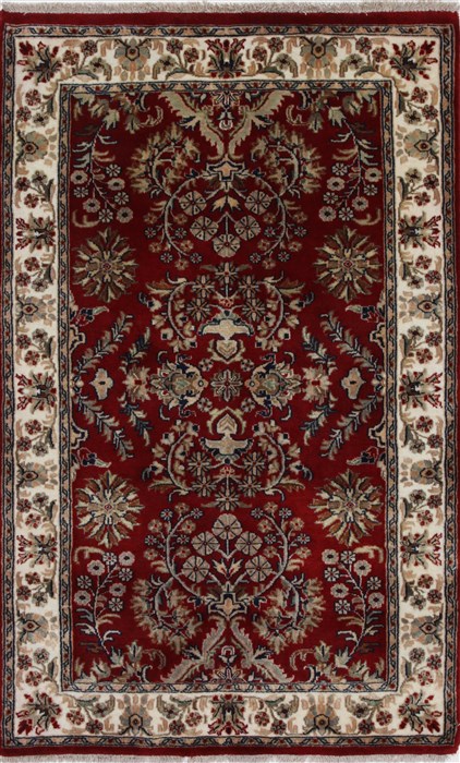 Sarouk Beige Hand Knotted 30 X 410 Area Rug 250-27587 Image 0