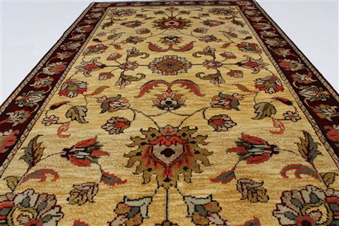 Kashan Beige Hand Knotted 30 X 53 Area Rug 250-27590 Image 2