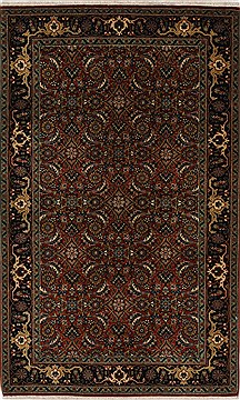 Indian Herati Green Rectangle 3x5 ft Wool Carpet 27594