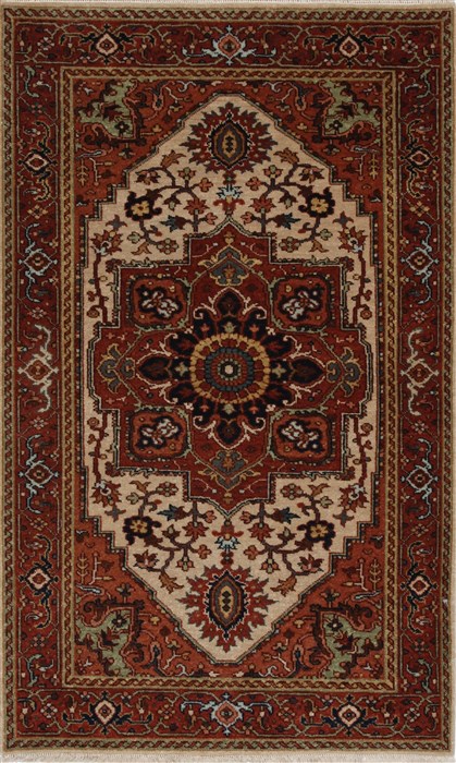 Serapi Brown Hand Knotted 31 X 50 Area Rug 250-27595 Image 0