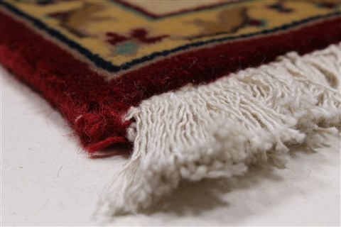 Isfahan Beige Hand Knotted 31 X 410 Area Rug 250-27596 Image 8