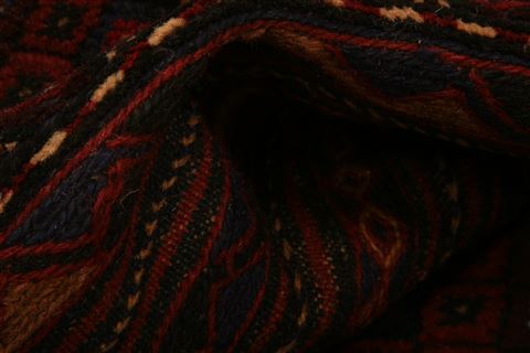 Baluch Red Runner Flat Woven 21 X 89 Area Rug 100-27598 Image 1