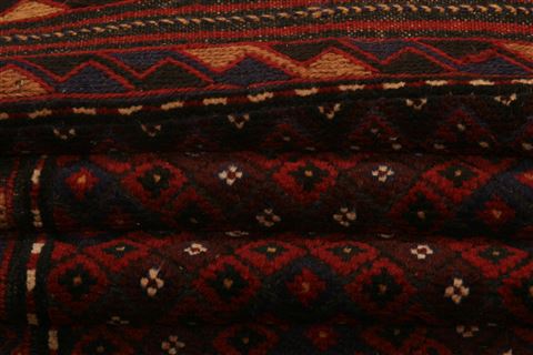 Baluch Red Runner Flat Woven 21 X 89 Area Rug 100-27598 Image 4