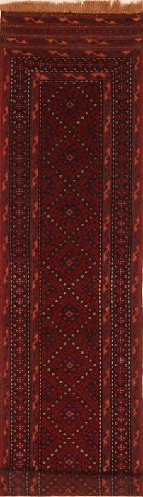 Baluch Red Runner Flat Woven 21 X 89 Area Rug 100-27598 Image 0