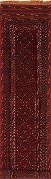 Baluch Red Runner Flat Woven 2'1" X 8'9"  Area Rug 100-27598