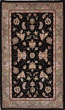 Asian Inspired Purple Hand Knotted 3'0" X 5'0"  Area Rug 250-27601
