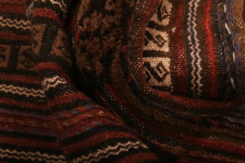 Kilim Red Square Flat Woven 37 X 46 Area Rug 100-27602 Image 1