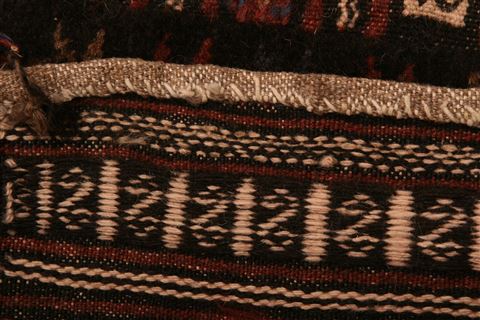 Kilim Red Square Flat Woven 37 X 46 Area Rug 100-27602 Image 6