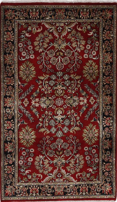 Sarouk Beige Hand Knotted 30 X 51 Area Rug 250-27605 Image 0