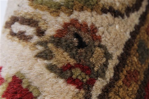 Kashan Beige Hand Knotted 211 X 51 Area Rug 250-27609 Image 10