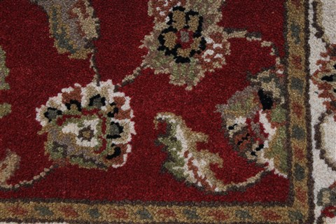 Kashan Beige Hand Knotted 211 X 51 Area Rug 250-27609 Image 9