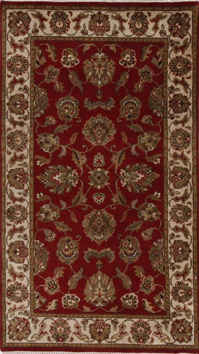 Kashan Beige Hand Knotted 211 X 51 Area Rug 250-27609 Image 0