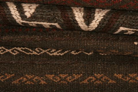 Baluch Brown Runner Hand Knotted 24 X 62 Area Rug 253-27615 Image 4