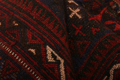 Baluch Red Runner Hand Knotted 25 X 89 Area Rug 253-27619 Image 8