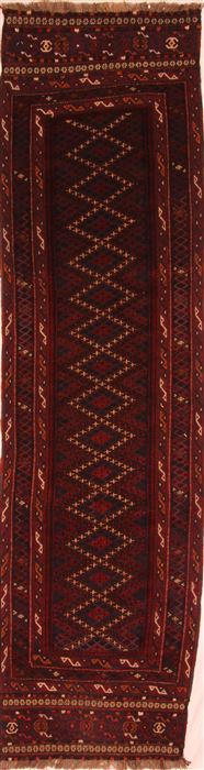 Baluch Red Runner Hand Knotted 25 X 89 Area Rug 253-27619 Image 0