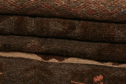 Kilim Brown Flat Woven 43 X 75 Area Rug 100-27621 Image 3