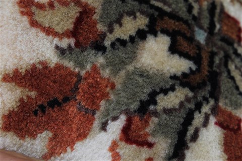 Sarouk Beige Hand Knotted 30 X 50 Area Rug 250-27622 Image 7