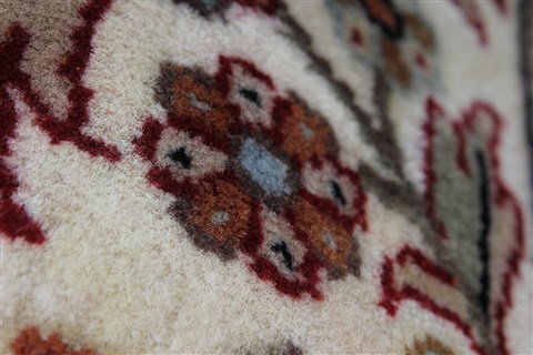 Sarouk Beige Hand Knotted 30 X 50 Area Rug 250-27622 Image 8