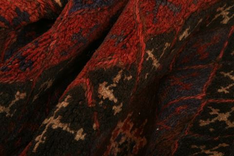 Baluch Red Runner Hand Knotted 22 X 88 Area Rug 100-27623 Image 2