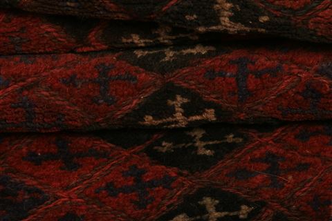 Baluch Red Runner Hand Knotted 22 X 88 Area Rug 100-27623 Image 4