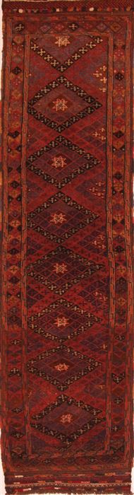 Baluch Red Runner Hand Knotted 22 X 88 Area Rug 100-27623 Image 0