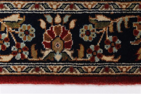 Sarouk Beige Hand Knotted 211 X 410 Area Rug 250-27625 Image 3