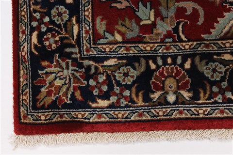 Sarouk Beige Hand Knotted 211 X 410 Area Rug 250-27625 Image 5