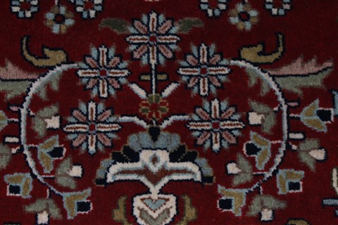 Sarouk Beige Hand Knotted 211 X 410 Area Rug 250-27625 Image 7
