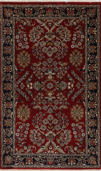 Sarouk Beige Hand Knotted 211 X 410 Area Rug 250-27625 Image 0