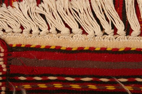 Kilim Red Hand Knotted 33 X 50 Area Rug 253-27626 Image 5