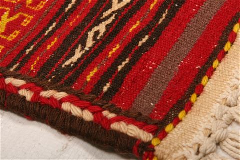 Kilim Red Hand Knotted 33 X 50 Area Rug 253-27626 Image 6