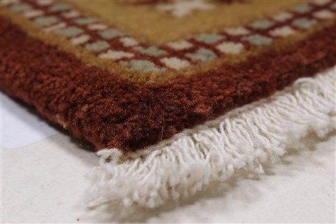 Kashmar Beige Hand Knotted 30 X 50 Area Rug 250-27628 Image 6