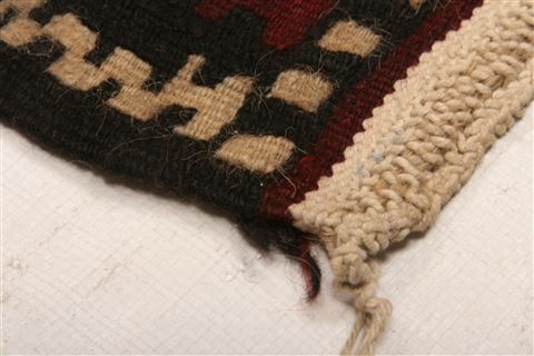 Kilim Red Hand Knotted 33 X 39 Area Rug 100-27632 Image 7