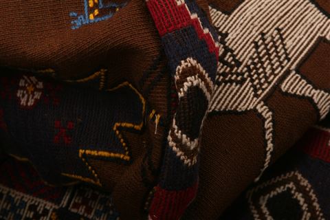 Afshar Brown Hand Knotted 35 X 55 Area Rug 100-27634 Image 1