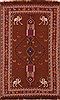 Afshar Brown Hand Knotted 35 X 55  Area Rug 100-27634 Thumb 0