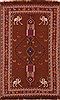 Afshar Brown Hand Knotted 35 X 55 Area Rug 100-27634 Thumb 0