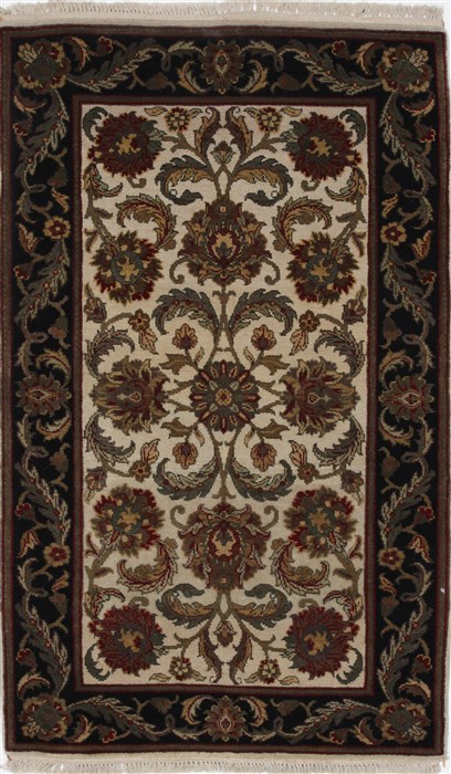 Kashan Beige Hand Knotted 32 X 51 Area Rug 250-27637 Image 0