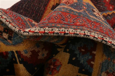 Qashqai Blue Hand Knotted 64 X 90 Area Rug 100-27641 Image 1