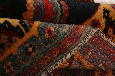 Qashqai Blue Hand Knotted 64 X 90 Area Rug 100-27641 Image 3