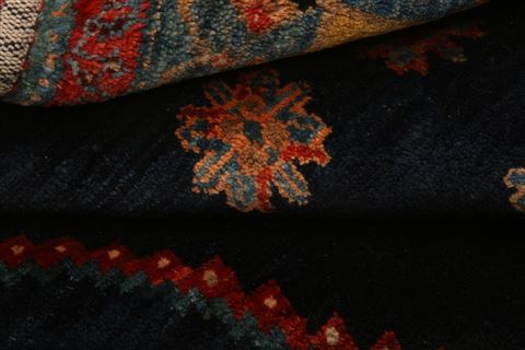 Qashqai Blue Hand Knotted 64 X 90 Area Rug 100-27641 Image 6